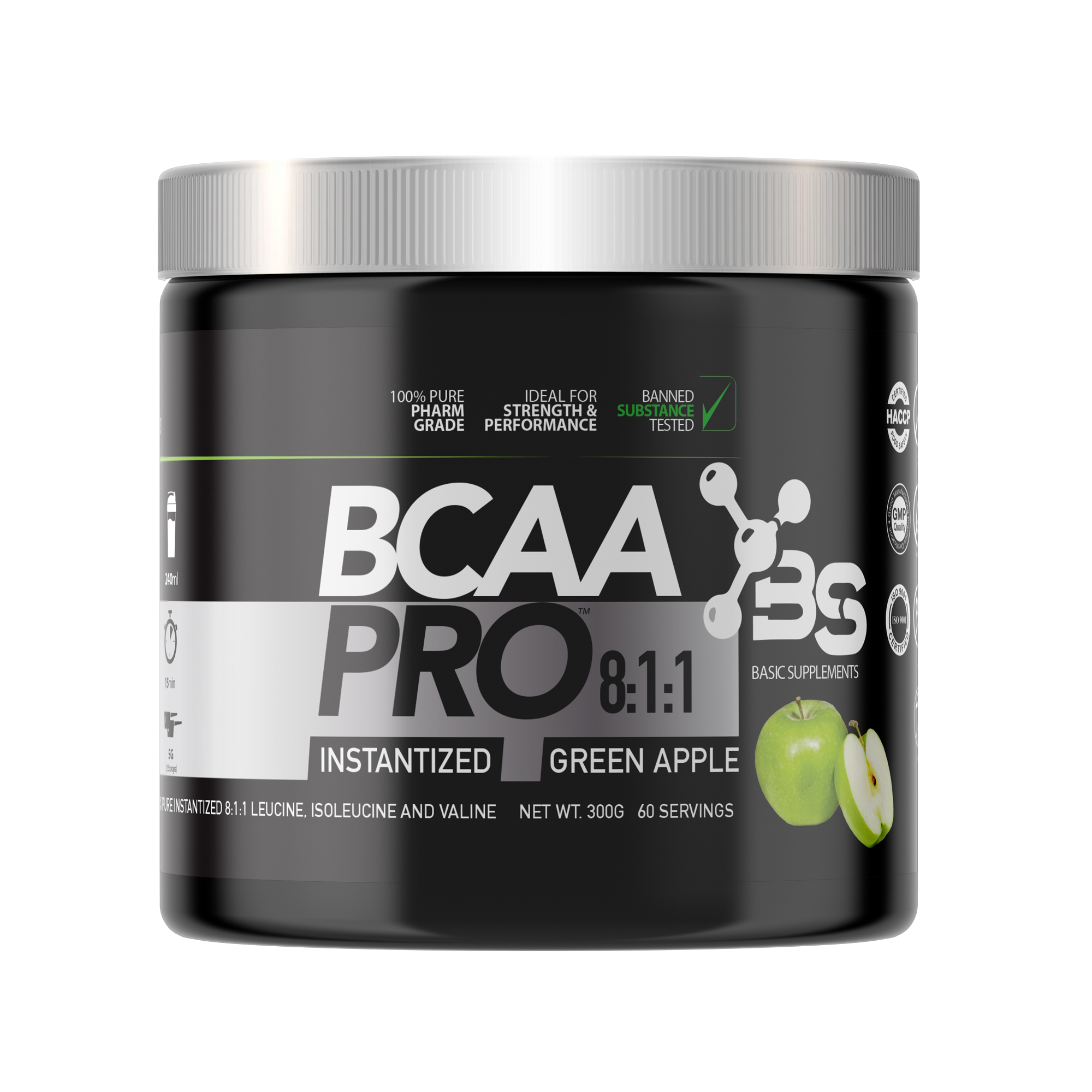 bcaa-pro-8-1-1-fresh-green-apple-300-basic-supplements